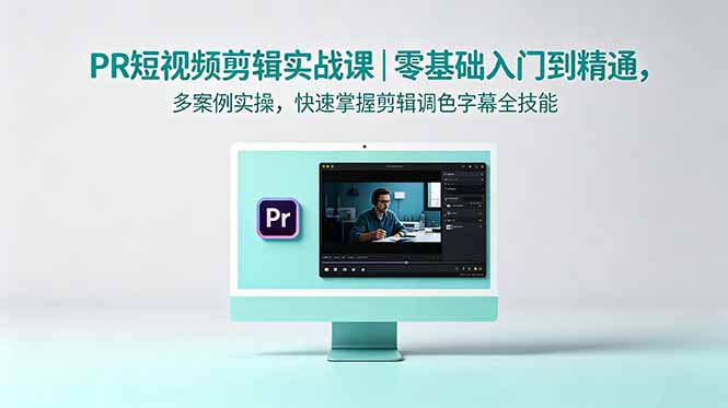 PR短视频剪辑实战课｜零基础入门到精通，多案例实操，快速掌握剪辑调色字幕全技能-dabaowz