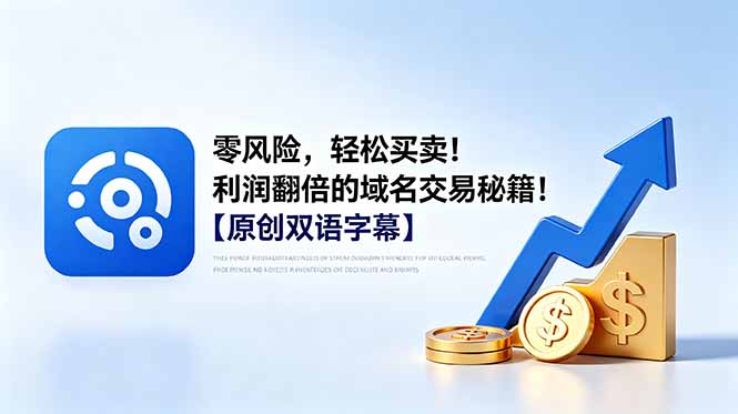 零风险，轻松买卖！利润翻倍的域名交易秘籍！【原创双语字幕】-dabaowz