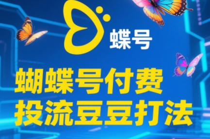 渔财老师·2025蝴蝶号付费投流豆豆打法-dabaowz