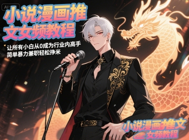 小说漫画推文女频教程，让所有小白从0成为行业内高手，简单暴力兼职轻松挣米-dabaowz