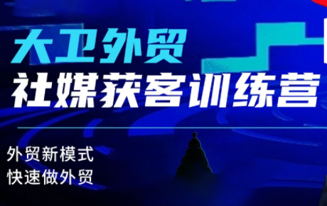 大卫老师·外贸社媒获客独家训练营(更新4月)-dabaowz