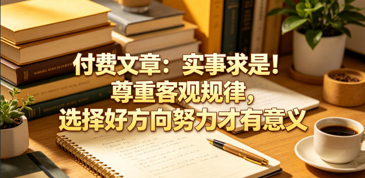 付费文章：实事求是！尊重客观规律，选择好方向努力才有意义-dabaowz