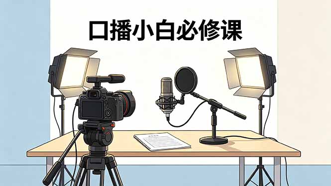 口播小白必修课：录像收音灯光设备+脚本撰写，搭专业级录制场景-dabaowz