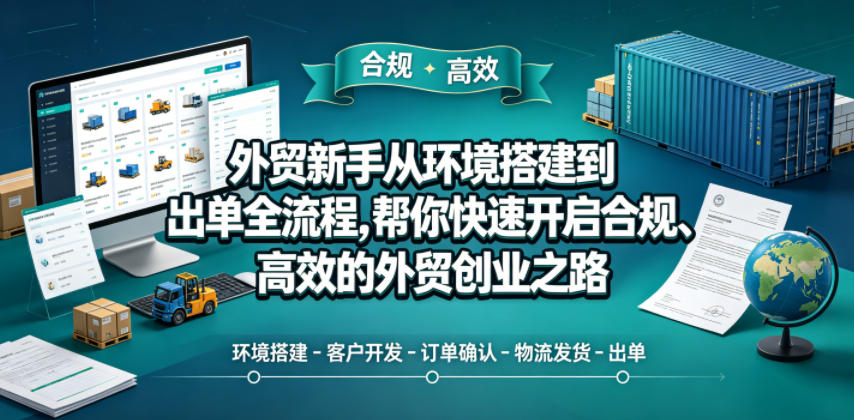 外贸新手从环境搭建到出单全流程，帮你快速开启合规、高效的外贸创业之路-dabaowz