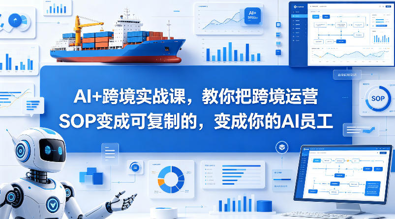 AI+跨境实战课，教你把跨境运营S0变成可复制的，变成你的AI员工-dabaowz