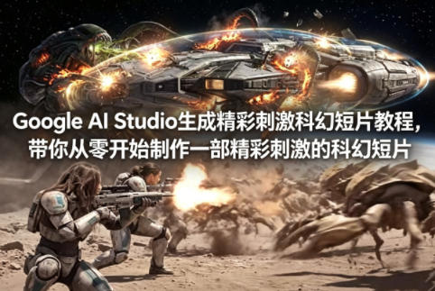 Google AI Studio生成精彩刺激科幻短片教程，带你从零开始制作一部精彩刺激的科幻短片【双语字幕】-dabaowz