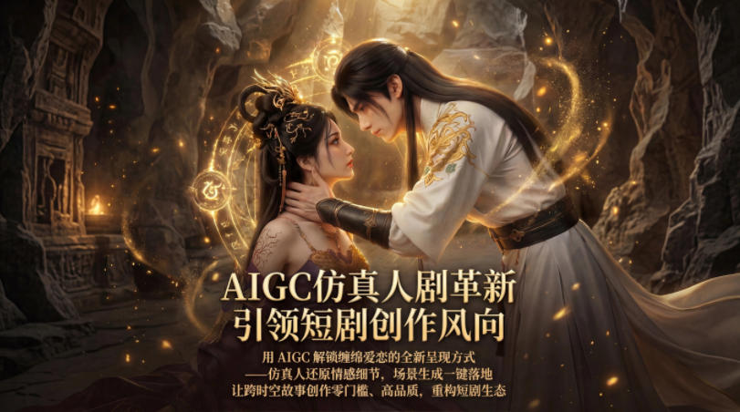 AIGC仿真人《合欢宗》短剧教学，用AIGC解锁缠绵爱恋的全新呈现方式，让跨时空故事创作零门槛、高品质，重构短剧生态-dabaowz