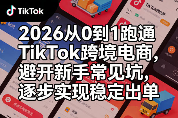 2026从0到1跑通TikTok跨境电商，避开新手常见坑，逐步实现稳定出单(更新0414)-dabaowz