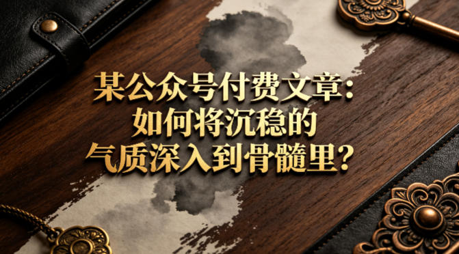 某公众号付费文章：如何将沉稳的气质深入到骨髓里？-dabaowz
