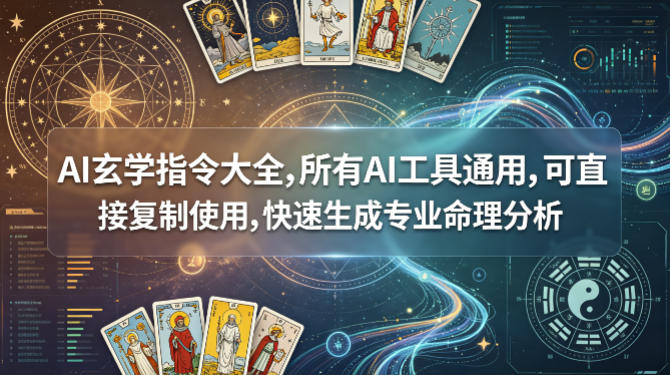 AI玄学指令大全，所有AI工具通用，可直接复制使用，快速生成专业命理分析-dabaowz