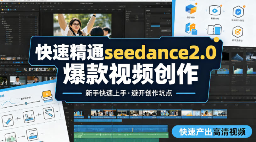 快速精通seedance2.0爆款视频创作，快速产出高清视频，避开大量创作坑点，新手也能快速上手-dabaowz