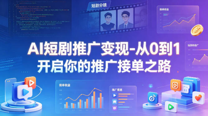 AI短剧推广变现-从0到1开启你的推广接单之路-dabaowz