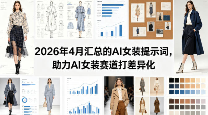 2026年4月汇总的AI女装提示词，助力AI女装赛道打差异化-dabaowz