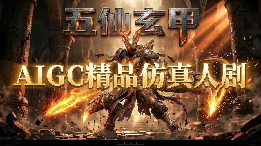 AIGC精品仿真人短剧教学，以五仙玄甲风为例展示保姆级实操教学-dabaowz