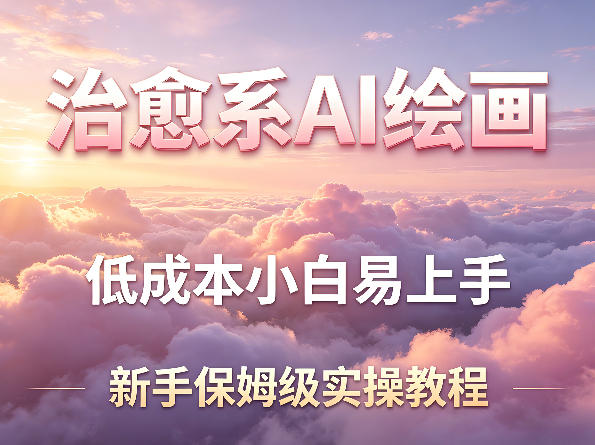 治愈系AI绘画提示词项目，低成本小白易上手，每天10分钟，新手保姆级实操教程-dabaowz