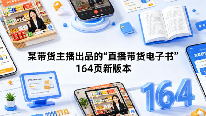 某带货主播出品的《直播带货电子书》164页新版本-dabaowz