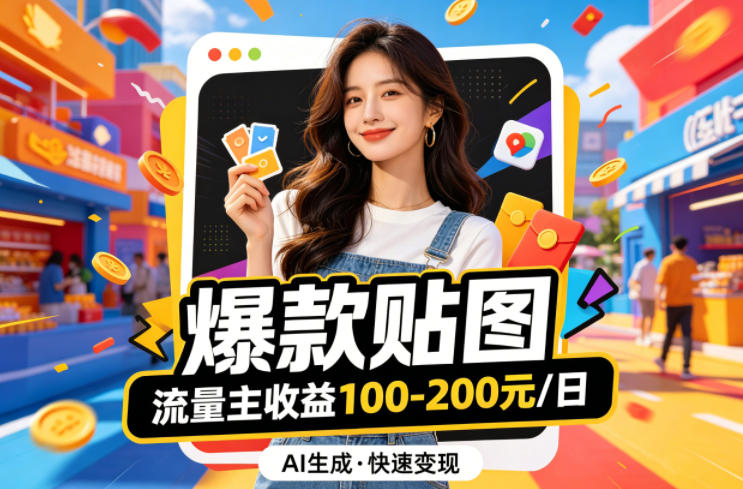 借助AI生成爆款贴图做公众流量主，当日收益100-200-dabaowz