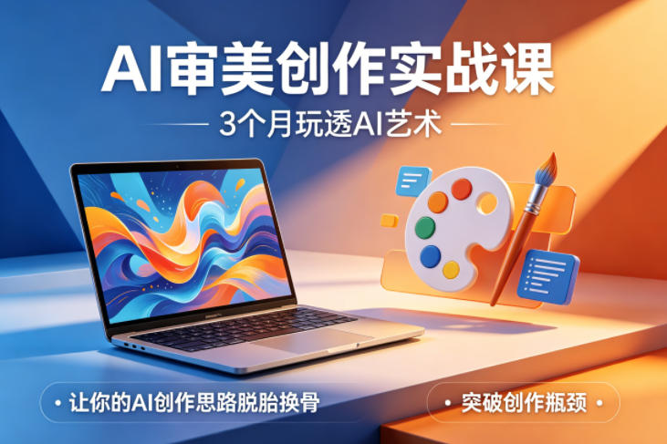 AI审美创作实战课，3个月玩透AI艺术，让你的AI创作思路脱胎换骨，突破创作瓶颈-dabaowz