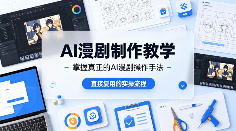 AI漫剧制作教学，带你掌握真正的AI漫剧操作手法，直接复用的实操流程-dabaowz