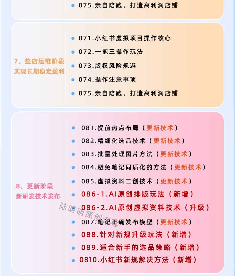 图片[4]-小红书虚拟项目特训班9.0，全面拥抱AI，批量产出原创PPT货源，单品/单店纯利润几万到几十W-dabaowz