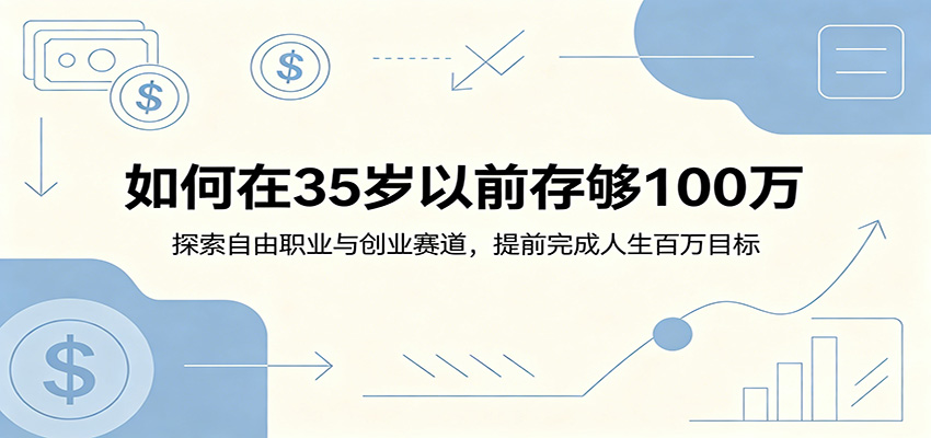 如何在35岁以前存够100万：探索自由职业与创业赛道，提前完成人生百万目标-dabaowz