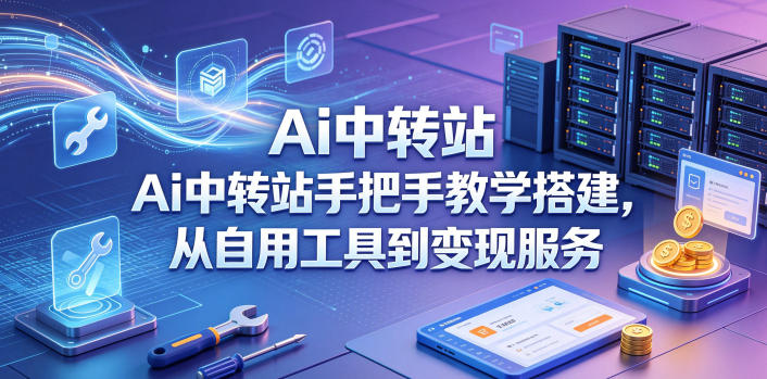 Ai中转站手把手教学搭建，从自用工具到变现服务-dabaowz
