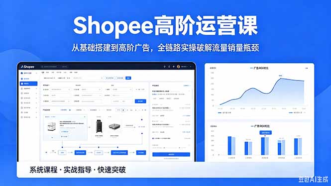 Shopee高阶运营课-2026年5月更新，从基础搭建到高阶广告，全链路实操破解流量销量瓶颈-dabaowz