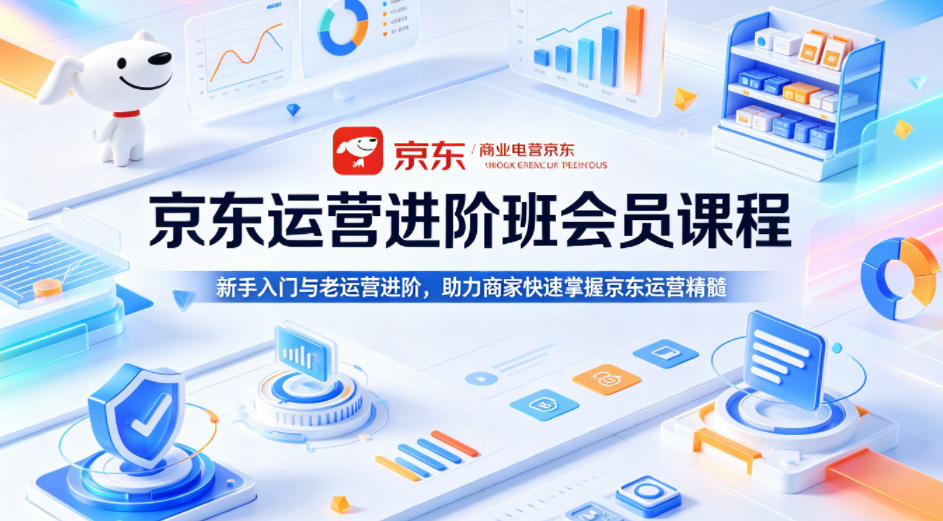 京东运营进阶班会员课程，新手入门与老运营进阶，助力商家快速掌握京东运营精髓-dabaowz