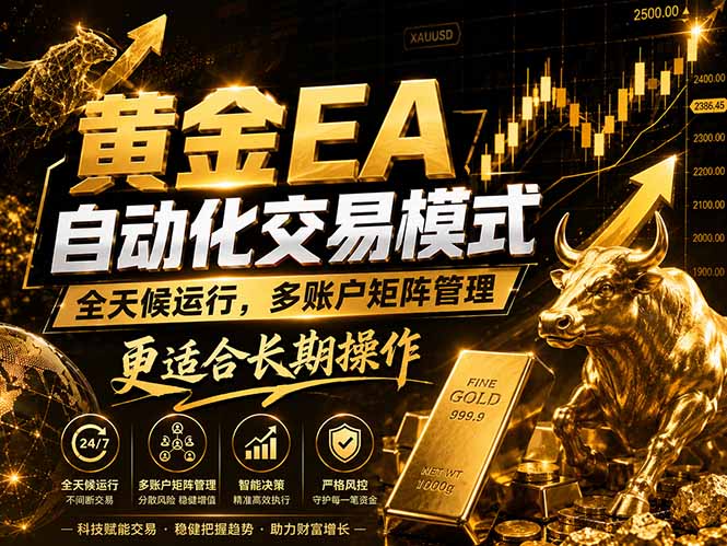 黄金EA量化：多窗口矩阵稳定运行，系统自动执行，收益空间持续放大-dabaowz