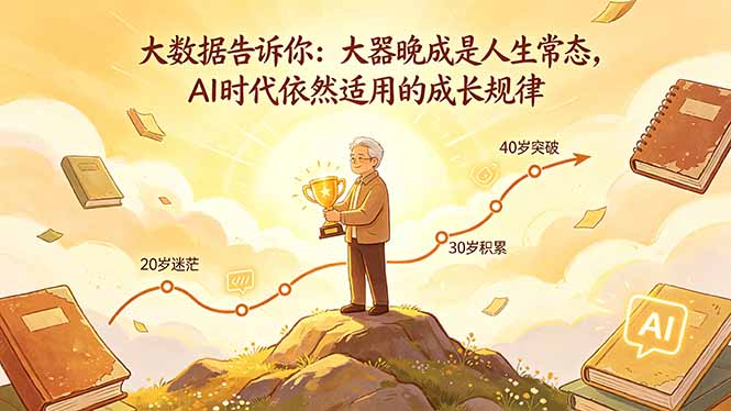 付费文章：大数据告诉你：大器晚成是人生常态，AI 时代依然适用的成长规律-dabaowz