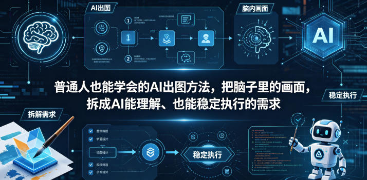 普通⼈也能学会的AI出图⽅法，把脑子里的画面，拆成AI能理解、也能稳定执行的需求【文档】-dabaowz