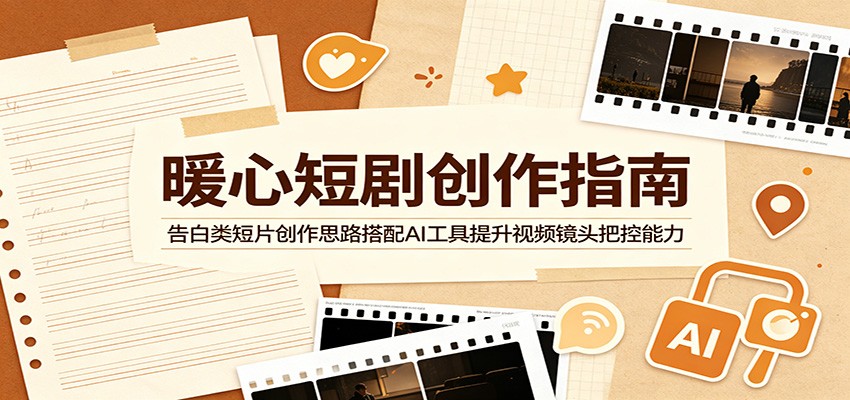 暖心短剧创作指南：告白类短片创作思路搭配AI工具提升视频镜头把控能力-dabaowz