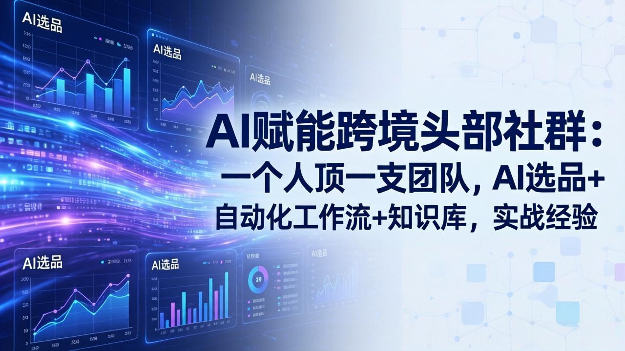 AI赋能跨境头部社群-更新5月：一个人顶一支团队，AI选品+自动化工作流+知识库，实战经验-dabaowz