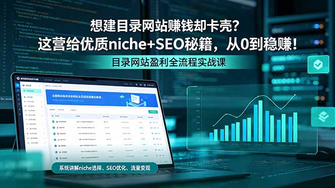 想建目录网站赚钱却卡壳？这营给优质 niche+SEO 秘籍，从 0 到稳赚！-dabaowz