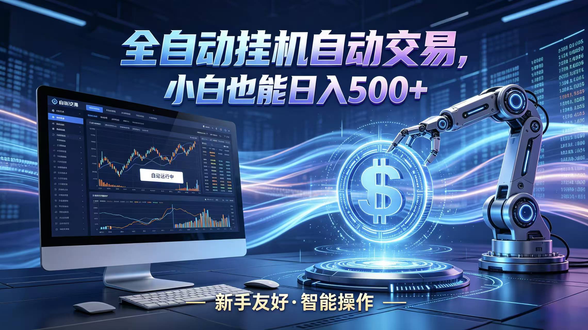 全新智能化交易助手，傻瓜式操作，小白也能快速上手，轻松实现日入500+-dabaowz