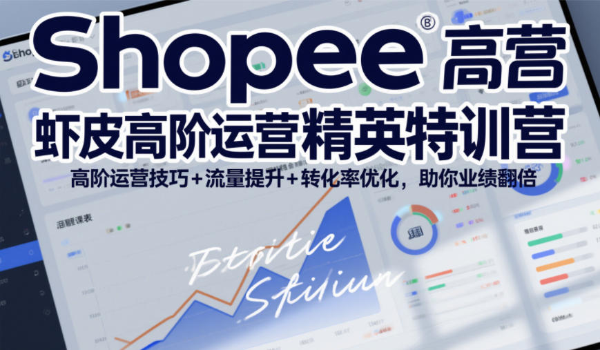 Shopee虾皮高阶运营精英特训营，高阶运营技巧+流量提升+转化率优化，助你业绩翻倍(更新26年5月)-dabaowz