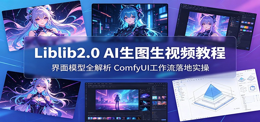 Liblib2.0 AI生图生视频教程：界面模型全解析，ComfyUI工作流落地实操-dabaowz