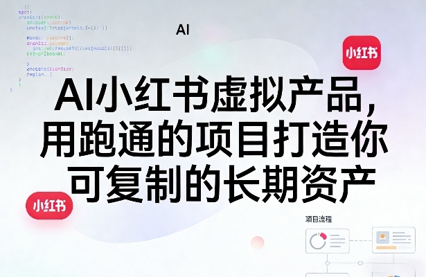 AI小红书虚拟产品，用跑通的项目打造你可复制的长期资产(更新)-dabaowz