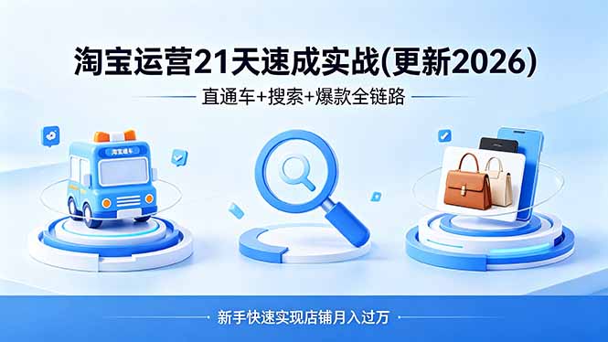淘宝运营21天速成实战(更新4月-dabaowz