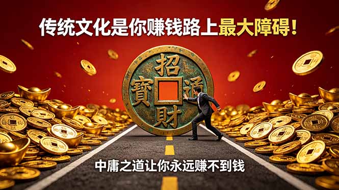 付费文章：传统文化是你赚钱路上最大障碍！中庸之道让你永远赚不到钱-dabaowz