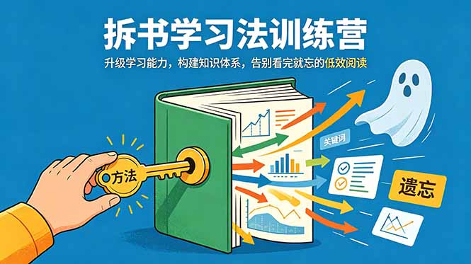 拆书学习法训练营，升级学习能力，构建知识体系，，告别看完就忘的低效阅读-dabaowz