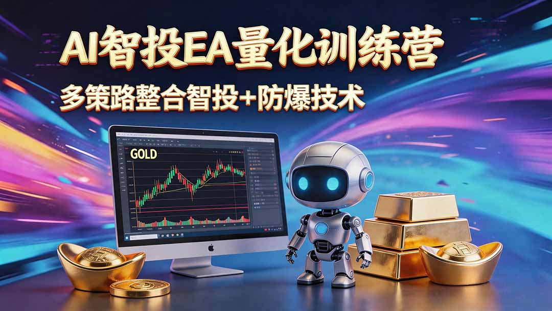 AI智投EA量化运营技术，自动化黄金操盘技术，小白也可以轻松上手日入1000+-dabaowz