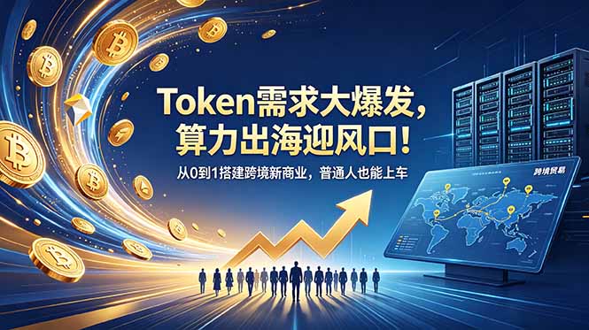 Token需求大爆发，算力出海迎风口！从0到1搭建跨境新商业，普通人也能上车-dabaowz