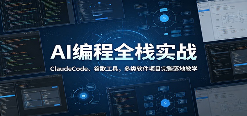 AI编程全栈实战：ClaudeCode、谷歌工具，多类软件项目完整落地教学-dabaowz