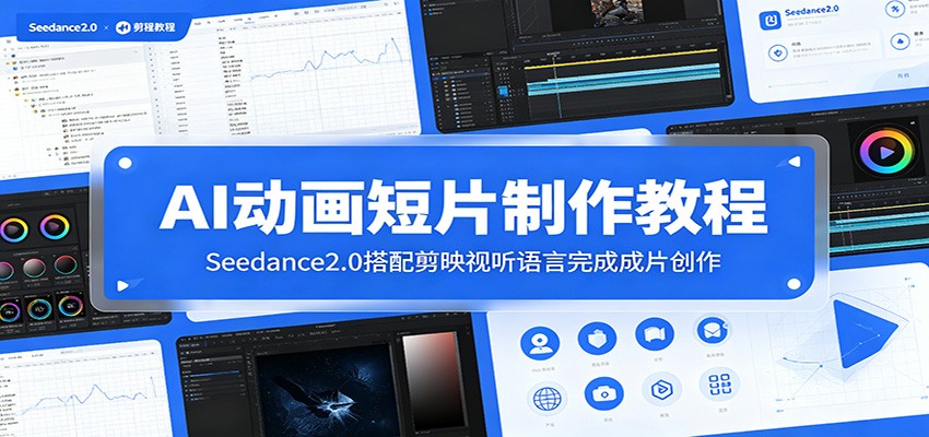 AI动画短片制作教程：Seedance2.0搭配剪映视听语言完成成片创作-dabaowz