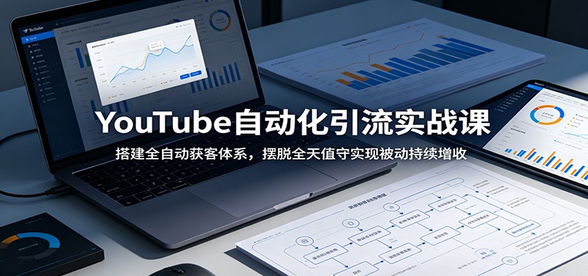 YouTube自动化引流实战课：搭建全自动获客体系，摆脱全天值守实现被动持续增收-dabaowz