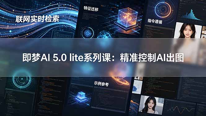 即梦AI 5.0 lite实战课：联网实时检索+特征迁移+指令遵循+示例参考，精准控制AI出图-dabaowz