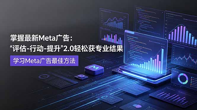 掌握最新的Meta广告，通过“评估-行动-提升”2.0版本轻松获得专业级结果。学习目前学习Meta广告的最佳方法-dabaowz