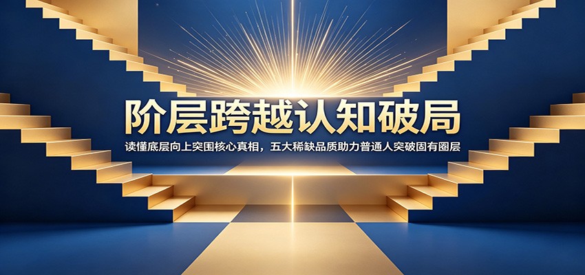 阶层跨越认知破局：读懂底层向上突围核心真相，五大稀缺品质助力普通人突破固有圈层-dabaowz