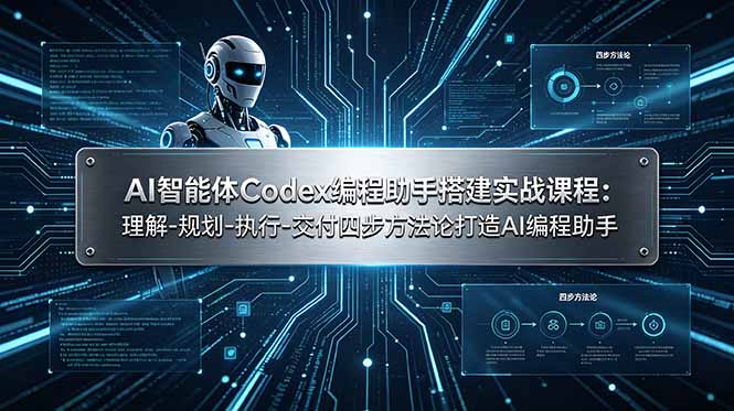AI智能体Codex编程助手搭建实战课程:理解-规划-执行-交付四步方法论打造AI编程助手-dabaowz